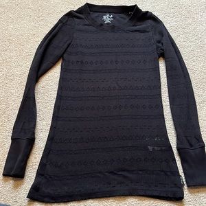 Woolrich Black Long Sleeve Tee